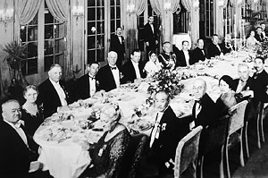 Banquet at the Ambassador Hotel for the 10th Olympic Games in Los Angeles.
