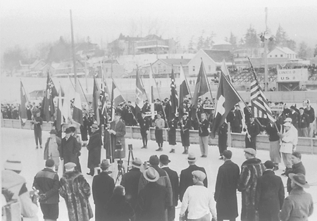 1932年第3回レークプラシッド冬季オリンピック競技大会開会式より。Photo:Getty Images/AFLO