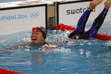 【競泳】北島選手、200mでオリンピック記録。中西選手は銅メダル！