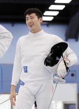 フェンシング見延和靖が公開練習 東京五輪へ「団体で出場枠を」