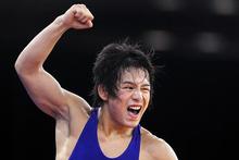 【ユースオリンピック】レスリング男子フリースタイル54kg級で橋侑希選手が金メダルを獲得