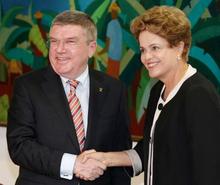 ＩＯＣバッハ会長、準備状況満足 リオ五輪、大統領と会談