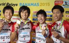 世界リレー日本３位で五輪出場権 男子４００ｍ