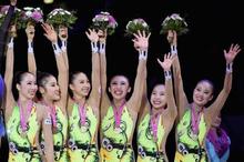 新体操、日本はリボンで３位 世界選手権最終日