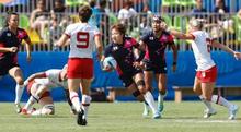 女子日本は初戦完敗 ラグビー７人制・６日