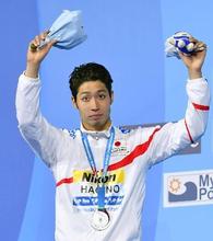 萩野が銀メダル、世界水泳 男子２００ｍ個人メドレー
