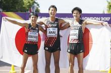 世界陸上競歩の荒井銀、小林銅 日本勢の今大会メダル３個に