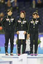日本、女子団体追い抜きで世界新 スピードスケートＷ杯第１戦