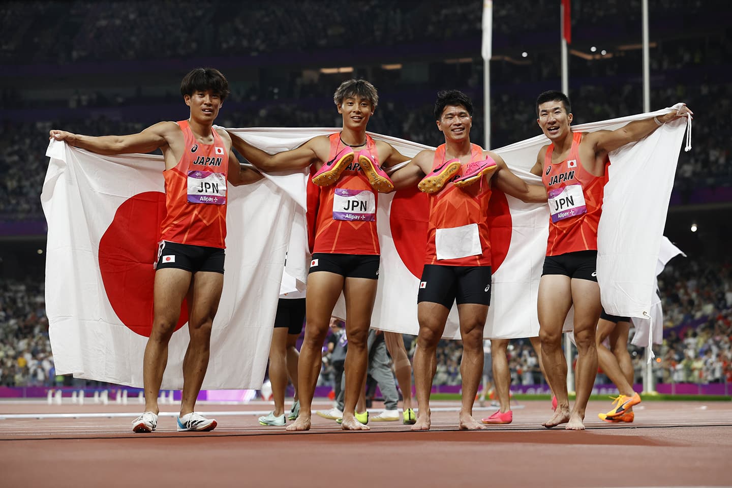 杭州アジア大会陸上男子4x100mリレー決勝