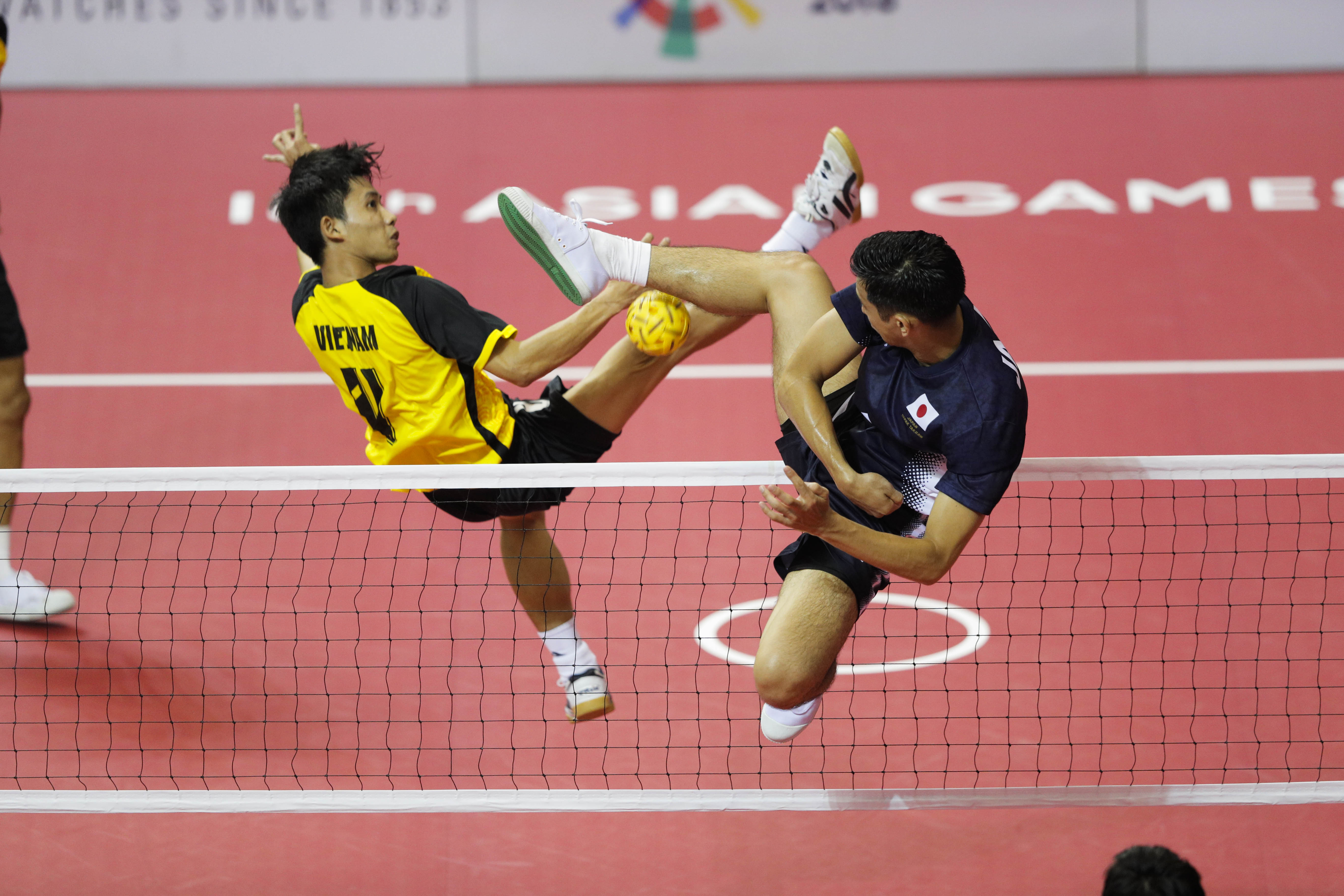 ジャカルタ・パレンバンアジア大会 セパタクロー男子団体ダブルス予選