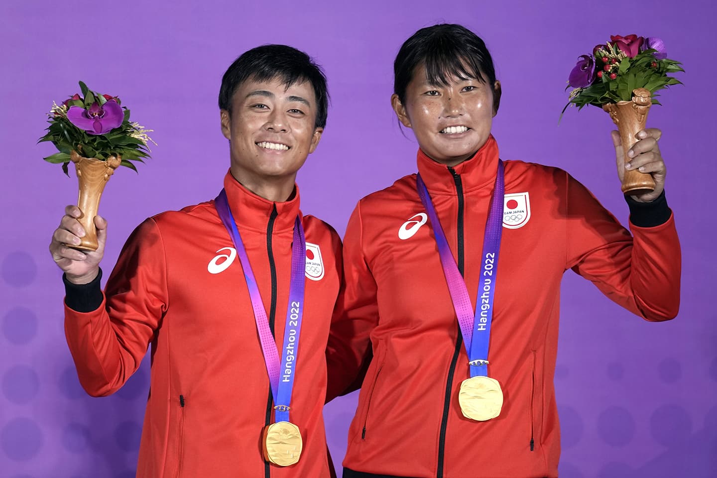 杭州アジア大会セーリング男女混合470級岡田・吉岡が金メダル