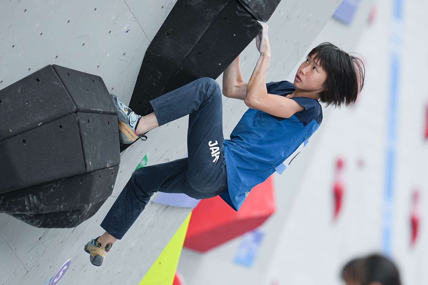 杭州アジア大会スポーツクライミング女子複合ボルダリング予選