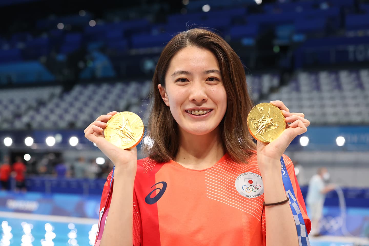 東京2020大会競泳2つの金メダルを獲得した大橋悠依選手