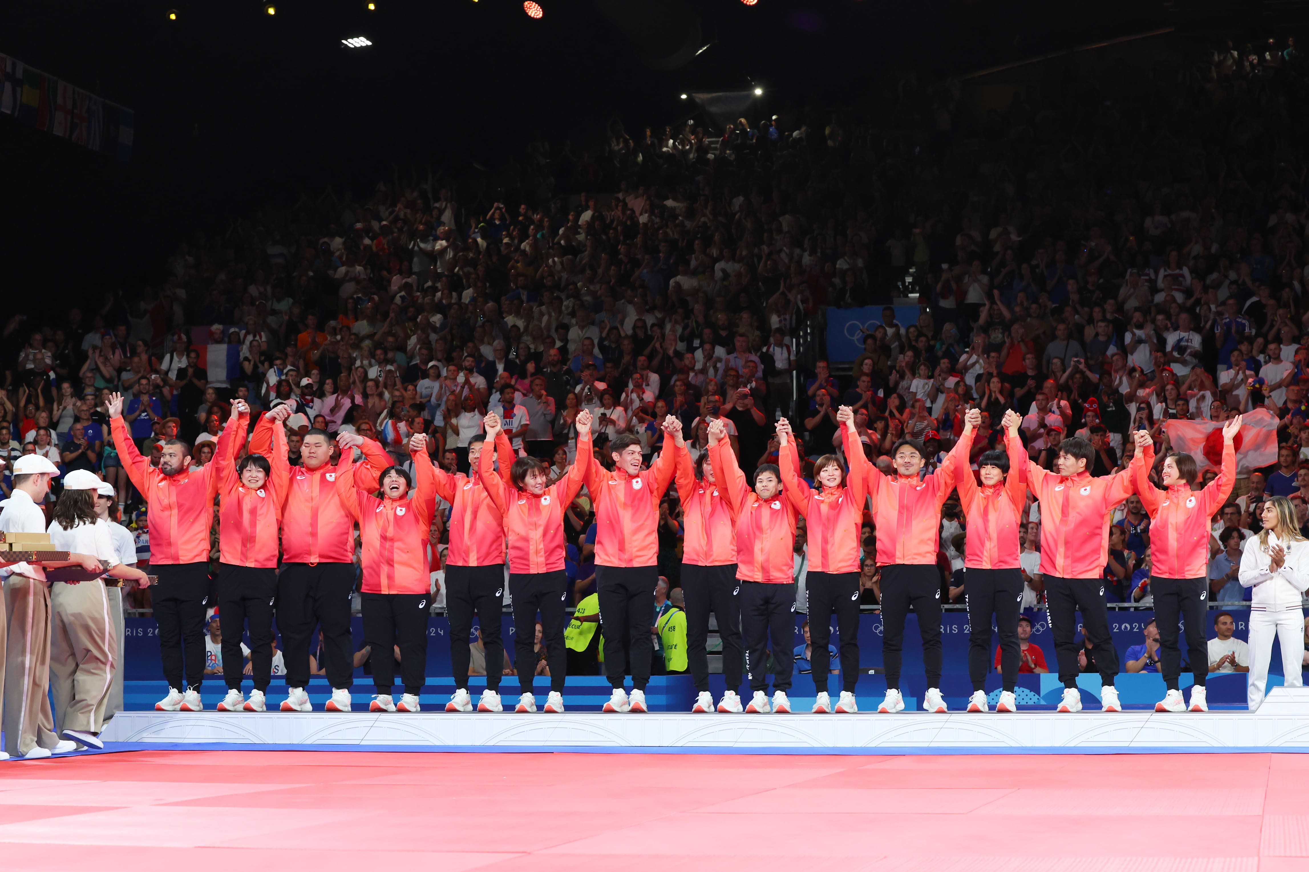 パリ2024大会 柔道 混合団体 表彰式