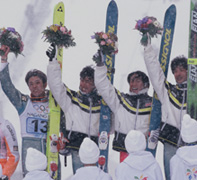 Ski jump team (Funaki, Harada, Okabe, Saito)