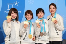 【メダリスト会見】髙木菜那選手「まだ金メダルをとった実感ない」