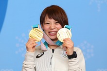 【メダリスト会見】髙木菜那選手「まだ金メダルをとった実感ない」