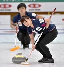 カーリング藤沢、山口組など４強 日本混合ダブルス選手権