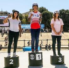 自転車ＢＭＸのＷ杯、大池がＶ パーク女子、五輪期待の２１歳