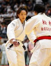 柔道の松本選手、出産から復帰戦 五輪女王「ママでも野獣」