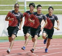 山県、桐生らアジア大会に出場 陸上の男子４００メートルリレー