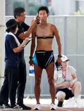 男子競歩、東京五輪を想定し練習 暑さ対策の合宿公開