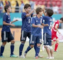 日本、北朝鮮破り４強 サッカー・２５日