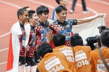 男子４００メートルリレーで金 陸上・３０日