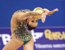 新体操皆川、ボールで１８点台 世界選手権が開幕