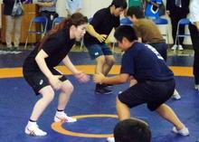 吉田選手がレスリング教室、千葉 東京五輪向けＰＲ