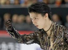 フィギュア羽生Ｖ、世界最高得点 ＧＰ第３戦