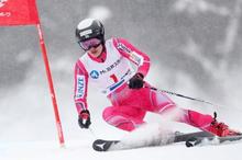 スキー、安藤が優勝し代表確実 全日本女子大回転
