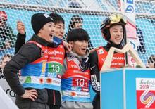 ジャンプ団体の日本は銅メダル 渡部兄弟４位、世界ノルディック