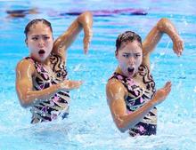 世界水泳、乾・吉田組は４位発進 韓国の光州で開幕
