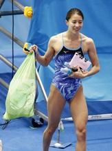 競泳代表、韓国の本番会場で練習 大橋悠依「前半から攻める」