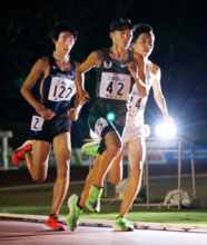 陸上、男子１万で大迫は３位 中長距離チャレンジ、設楽１０位