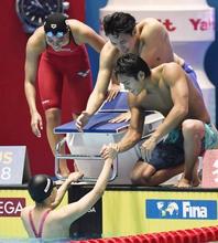 世界水泳、塩浦が男子５０自８位 米ドレセル６冠