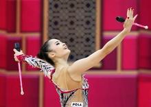 皆川夏穂１３位、五輪出場枠獲得 世界新体操、Ｄ・アベリナが５冠