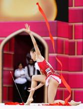 皆川夏穂１３位、五輪出場枠獲得 世界新体操、Ｄ・アベリナが５冠