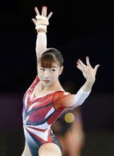 世界体操、寺本ら女子が会場練習 団体の五輪枠獲得目指し