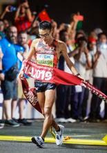 世界陸上、山西が２０キロ競歩Ｖ 東京五輪代表に決定