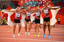 ４００ｍリレー、日本は「銅」 世界陸上、２大会連続