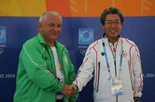 日本代表選手団、アテネで初の記者会見を開催