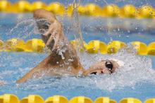 競泳の松元、得意種目で実力証明 「悪くなく安心。落ちていない」