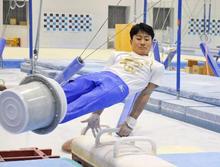 体操の北園「五輪で金メダルを」 １８歳のホープが練習公開