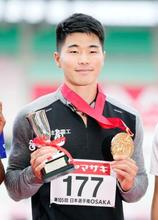 陸上、泉谷駿介が日本新で五輪へ １１０ｍ障害、日本選手権最終日