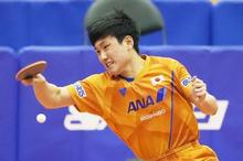 卓球、張本勝つも混合複は完敗 五輪代表の強化試合