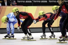 【ショートトラック】男子5000ｍリレー予選で無念の失格