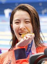 競泳女子、大橋悠依「金」 ４００ｍ個メ、日本勢２個目