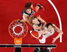 日本女子がフランス破る バスケットボール・２７日